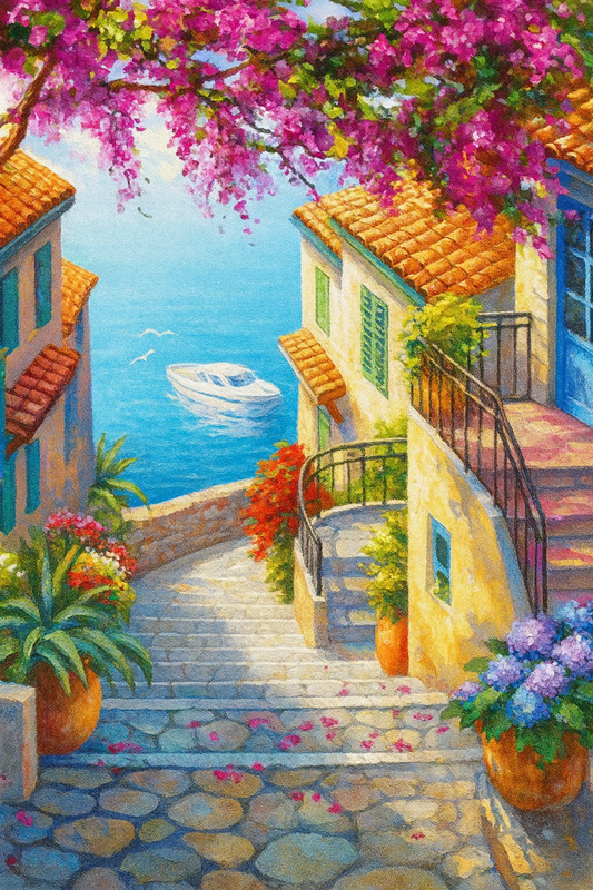Peinture à numéro - Port du sud